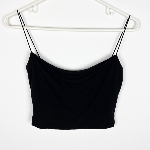 naked wardrobe Tops - Naked Wardrobe Cami Size Medium Black Cropped